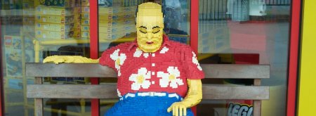 Lego statue - old man