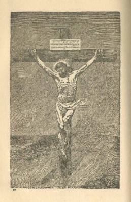 Jesus on the Cross from The Harp of God book