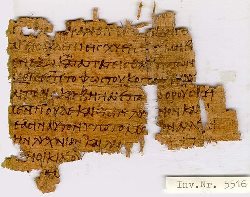 5th century papyrus, part of Matthew chpt 5